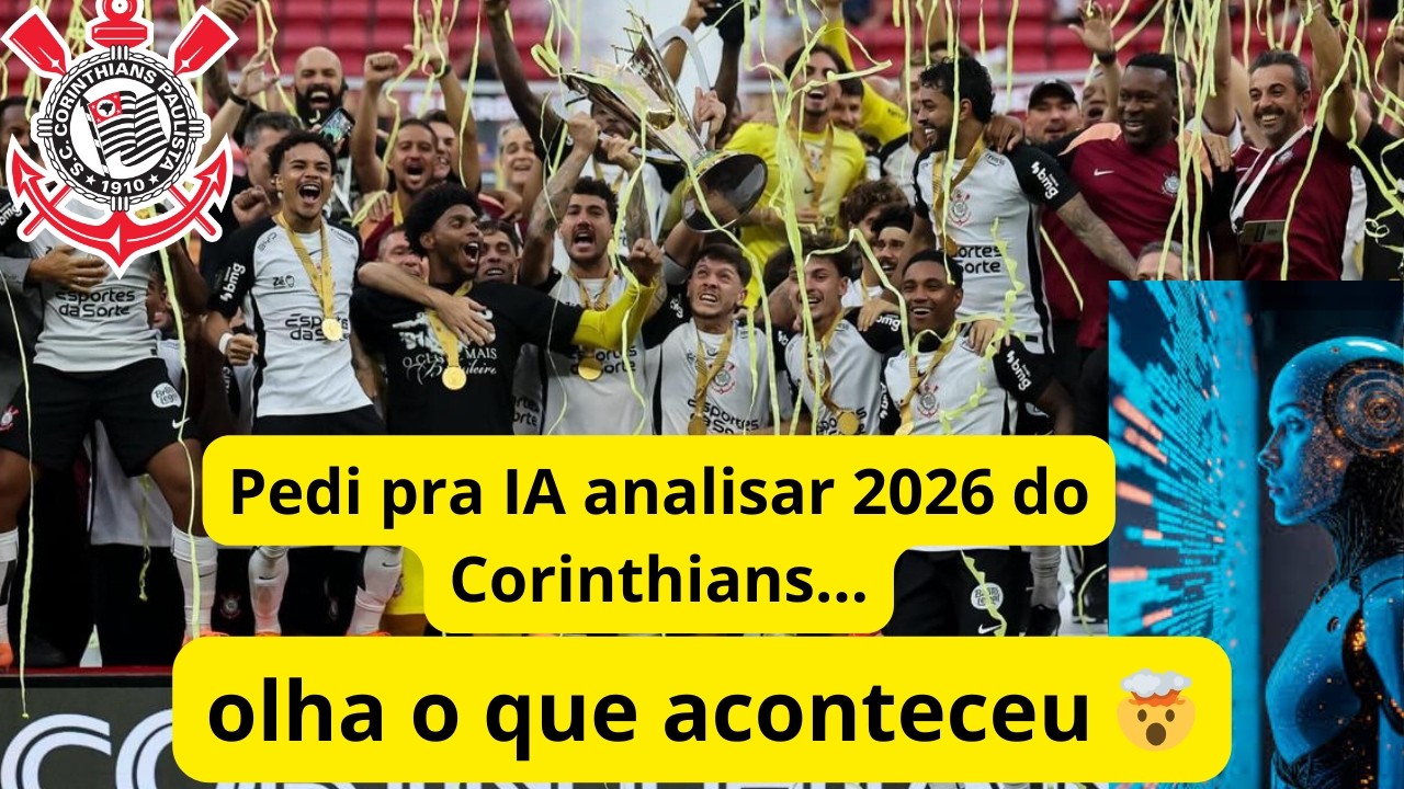 A análise da IA sobre o Corinthians 2026 deixou a torcida sem palavras. #corinthians #ia #esporte