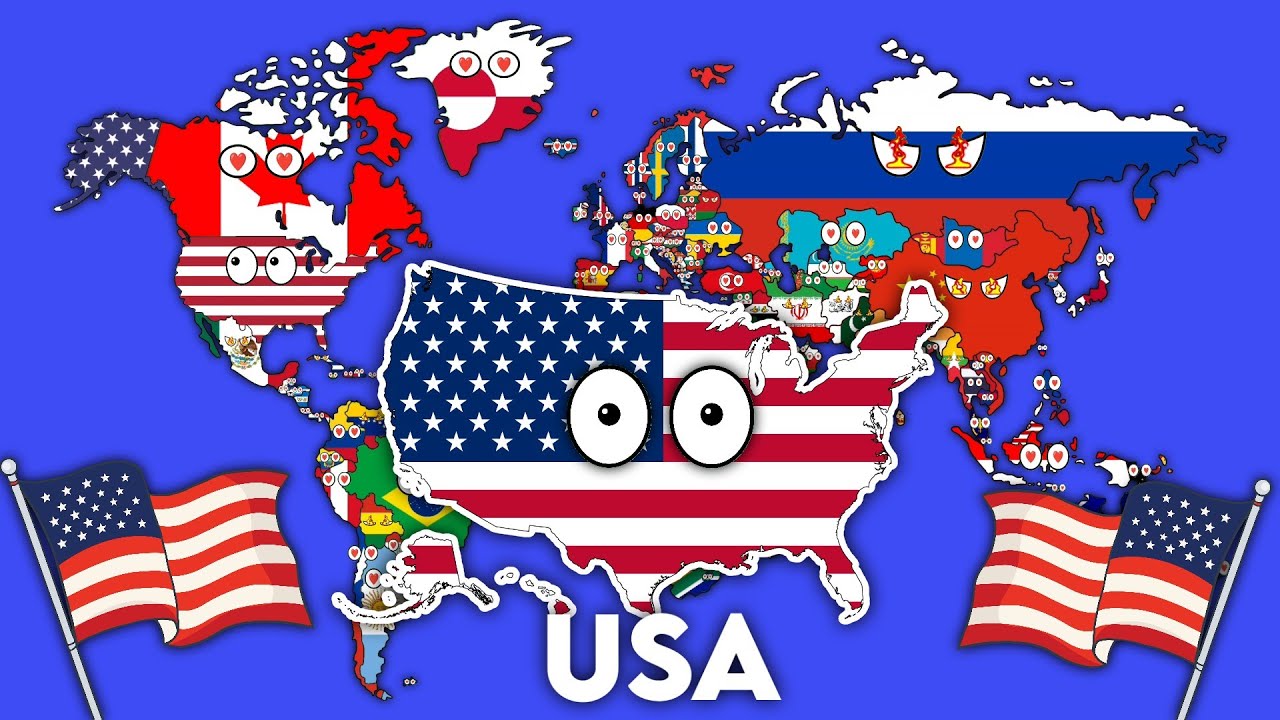 All Countries that love and hate USA 🇺🇲