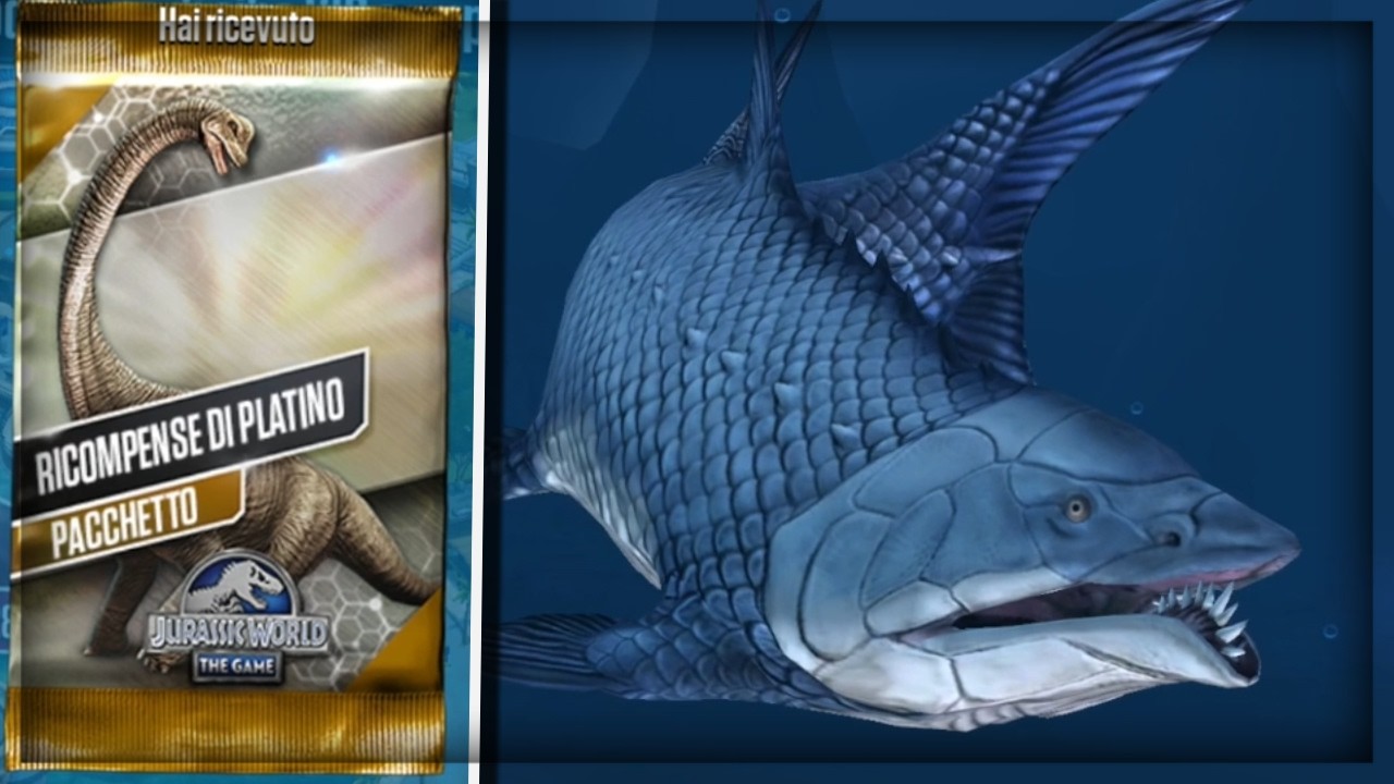 NUOVO IBRIDO HYNECOPRION + PLATINO + 2X ORO PURO PLUS | JURASSIC WORLD THE GAME S2 #486