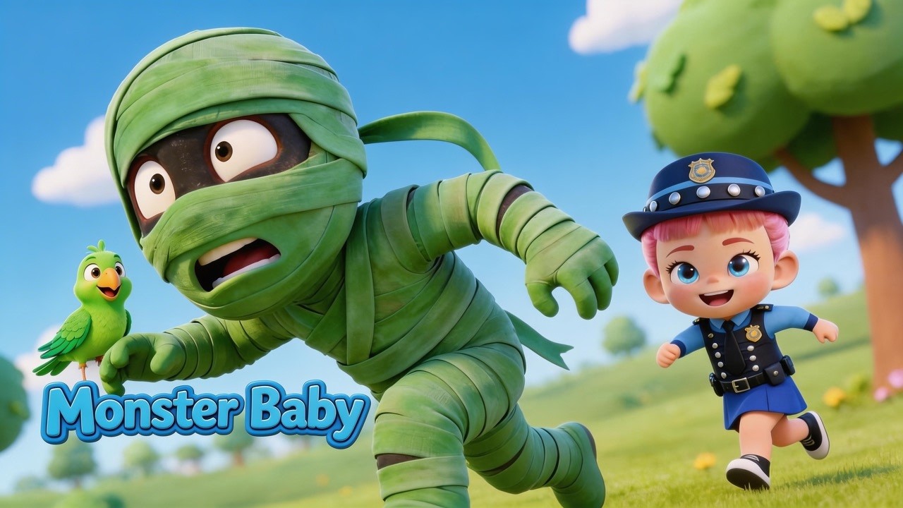 شرطة الوحوش | Monster Baby Red | أناشيد الأطفال