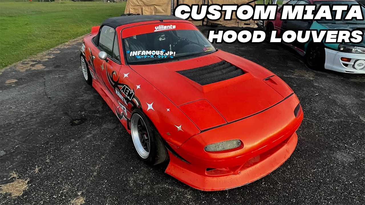 DIY Miata Hood Louvers