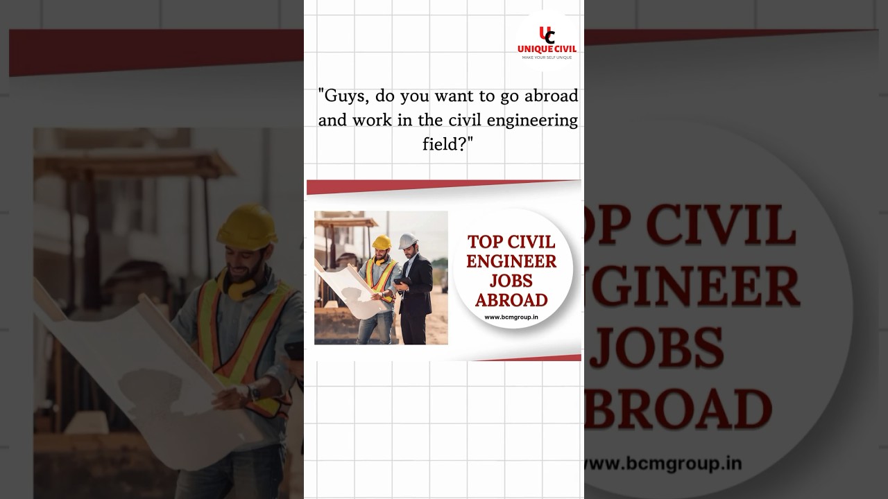 Best Country for Civil Engineering Jobs || After India