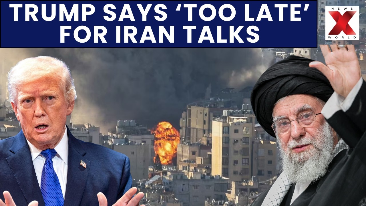 Trump Says Iran Military, Leadership Destroyed; Says TOO LATE For Negotiations | NewsX World
