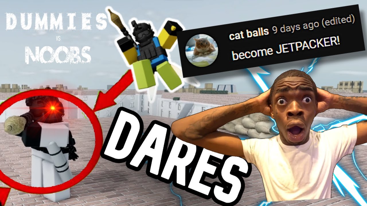 Dummies vs Noobs Dares lol... | Roblox MEMES