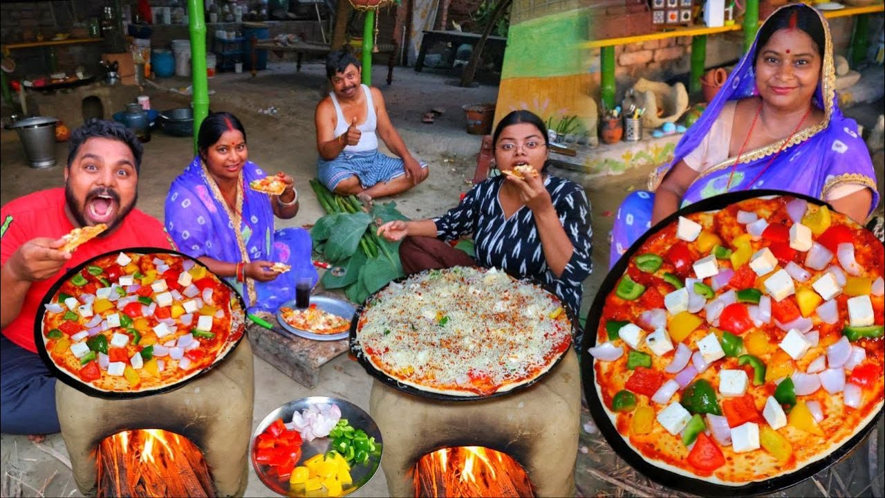 रोटी बनाने वाले तवे पर बनाएं पिज़्ज़ा मार्केट जैसा पिज़्ज़ा Secret Tawa Pizza  NO OVEN YEAST PIZZA