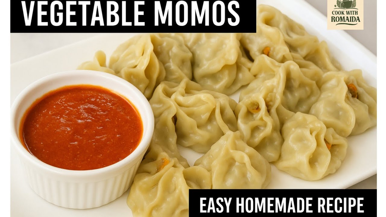 Vegetable Momos with Spicy Red Chutney | Simple & Tasty Recipe