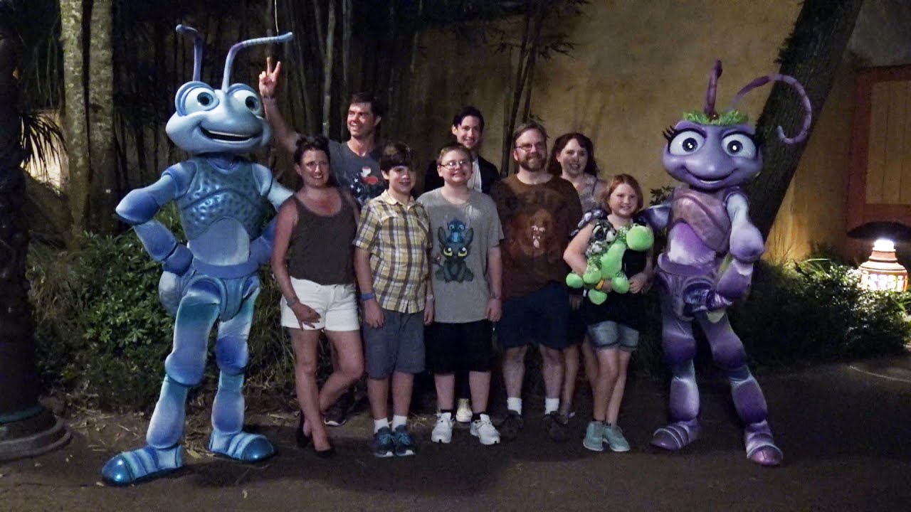Flik and Princess Atta - Rare Characters - Disney's Animal Kingdom - DVC 25 Night Event