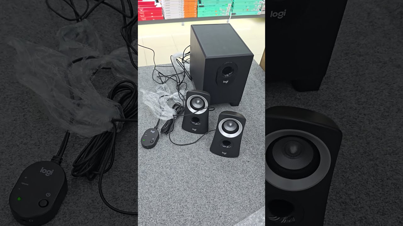 Logitech z313 sound preview : Unboxing #bass #speaker #music #smartphone #sound #trending