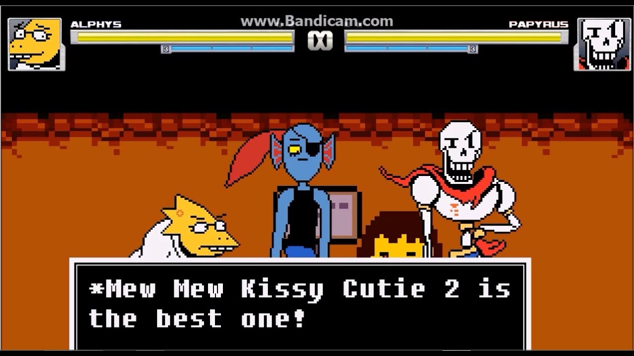 M.U.G.E.N. Undertale: Alphys' Mettaton Intro + Rage HyperMove