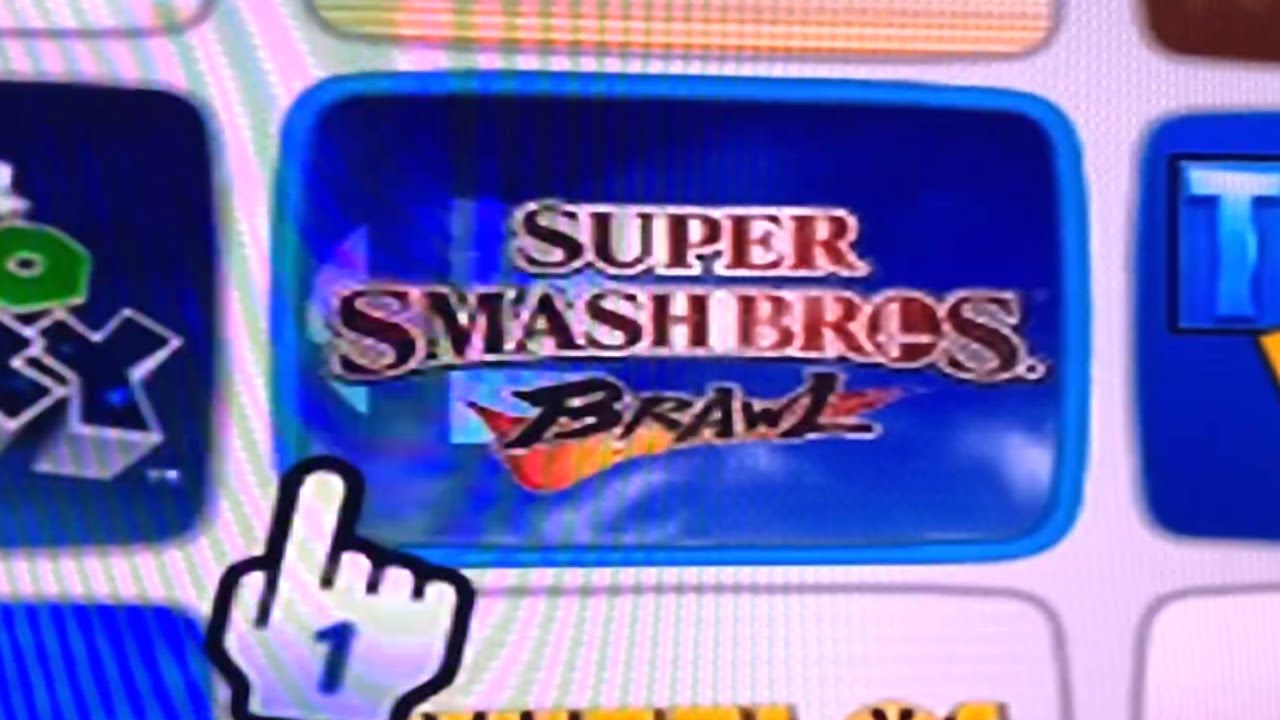 Playing Smash Brawl at Night on a Wii