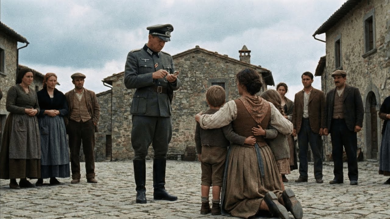 Comandante nazista dà 10 minuti — madre italiana sacrifica i figli per salvare il villaggio