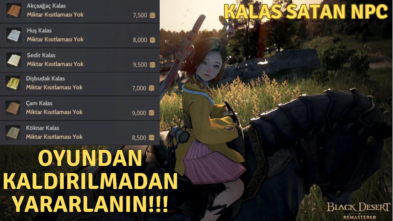 Kalas Satan Npc | Afk İşleme Leveli ve Ticaret için Nimet Oyundan Kaldırılacak | #bdo