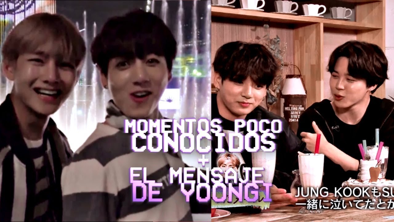 Momentos poco conocidos, el mensaje de yoongi | taekook analisis