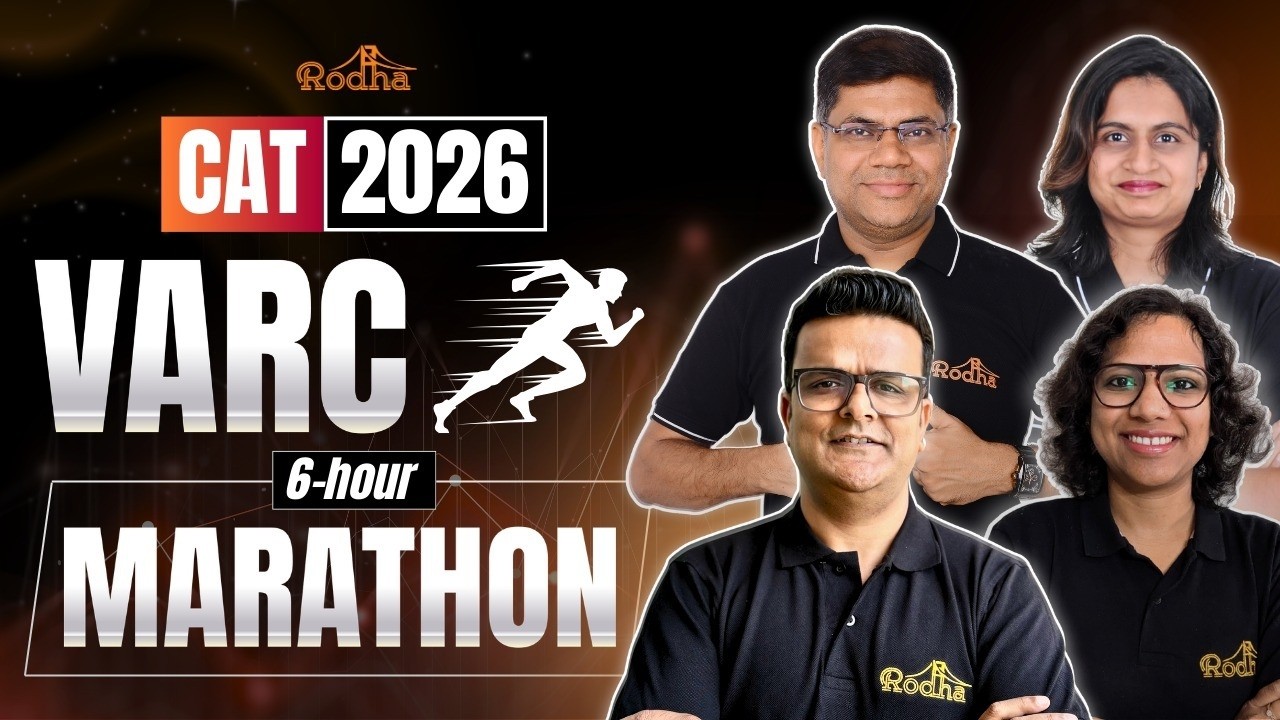 The 6-Hour VARC Marathon (Start Here Before It's Too Late) | RC + VA Full Coverage | CAT 2026 Rodha