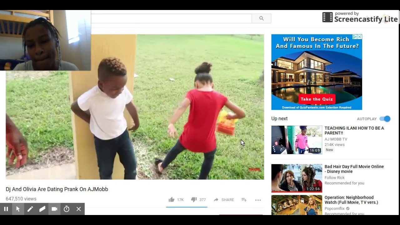 Dj And Olivia Are Dating Prank On AJMobb - reaacshen video
