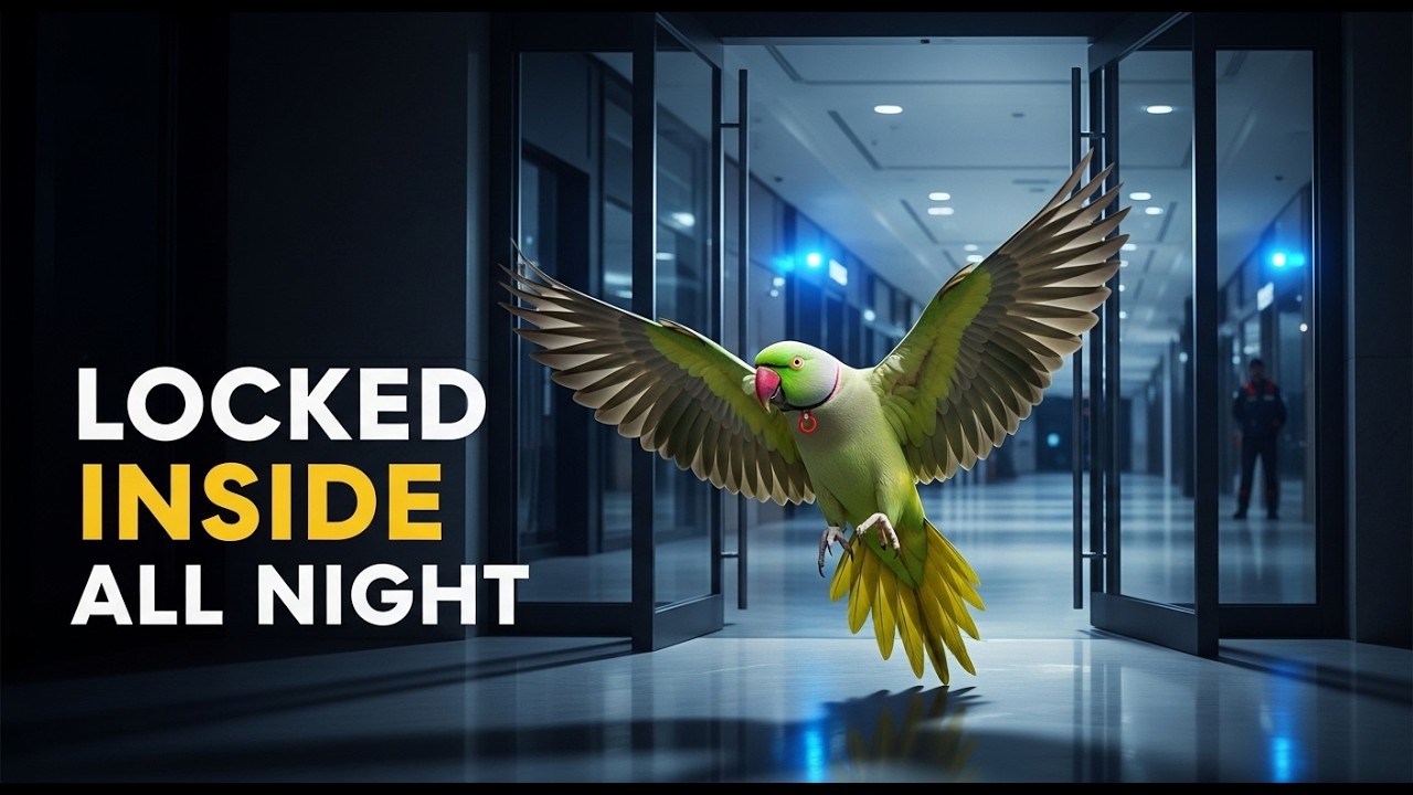 Parrot Locked Inside Closed Mall Overnight | Emotional Animal Rescue Story Caught on Camera