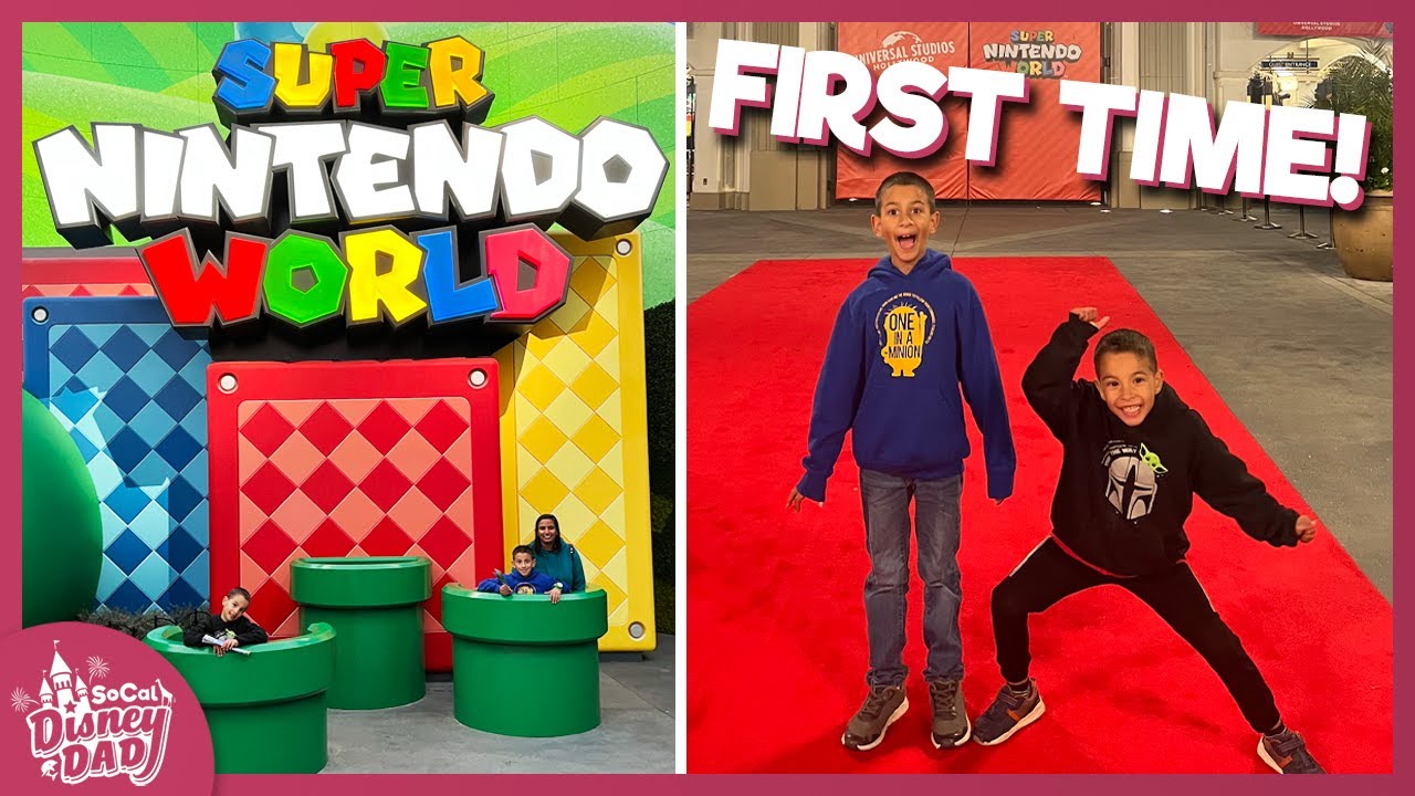 My Family's FIRST TIME at Universal Studios Hollywood & Super Nintendo World
