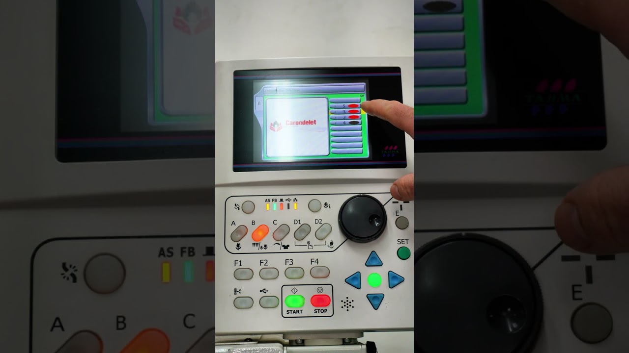 How do you add a stop function on your machine?