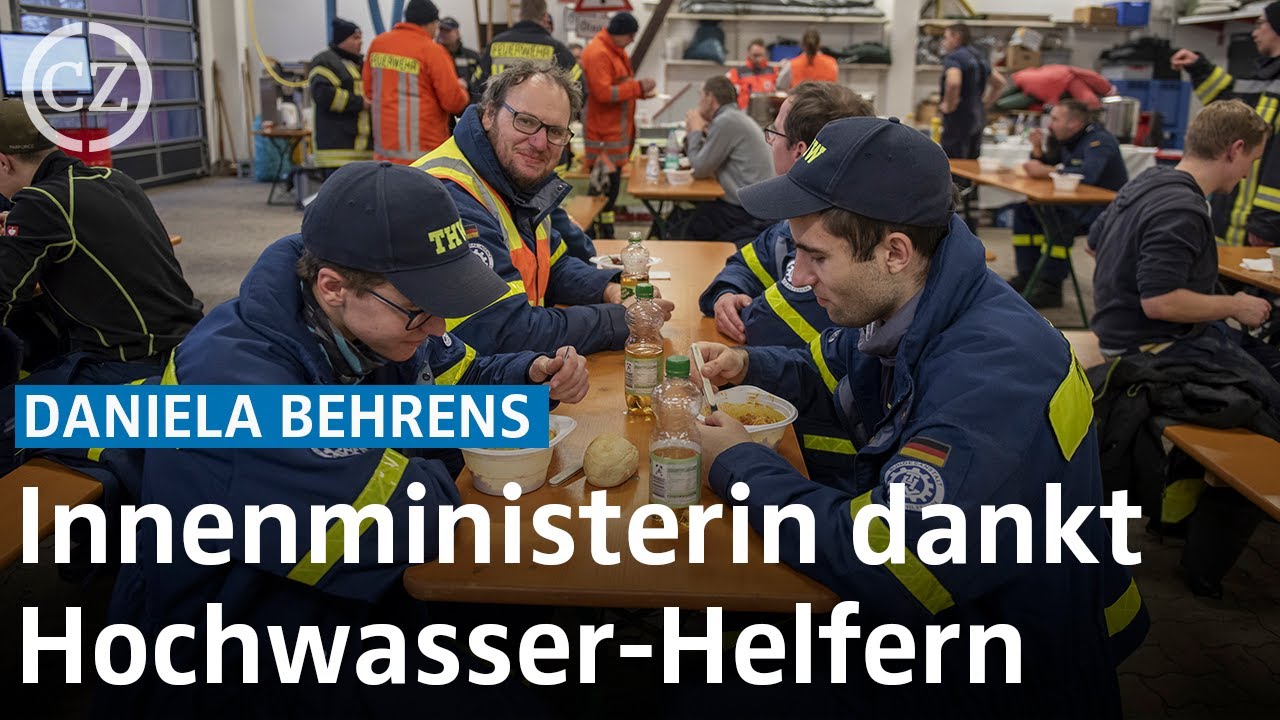 Innenministerin dankt Celler Hochwasser-Helfern