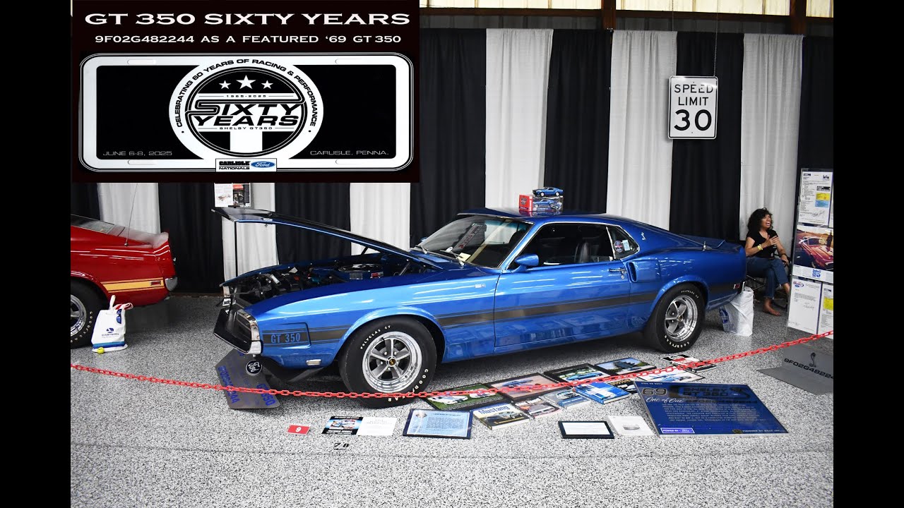 2025 Carlisle Ford Nat'l 60 yrs. of the GT 350 / Billy Jay of Indy & the '69 Boss 302 Shelby GT 350