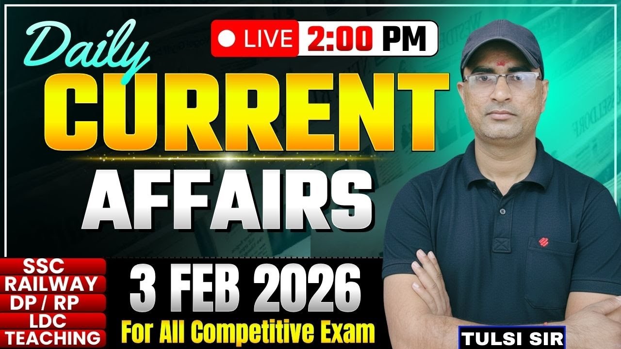 Current Affairs Today | 03 February Current Affairs 2026 | Daily Current Affairs | #currentaffairs