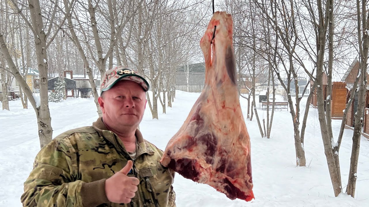 СОЧНОСТЬ ЭТОГО МЯСА ЗАШКАЛИВАЕТ! ГОВЯЖЬЯ НОГА В ЖЕЛУДКЕ ! ENG SUB #мясо #рецепт #говядина