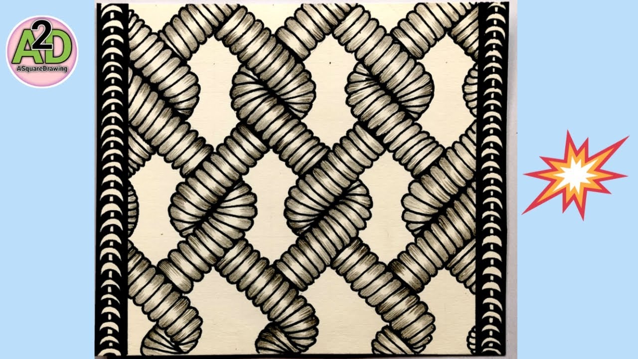 Pattern Drawing-3 | Beautiful Pattern Drawing | Easy Pattern Drawing