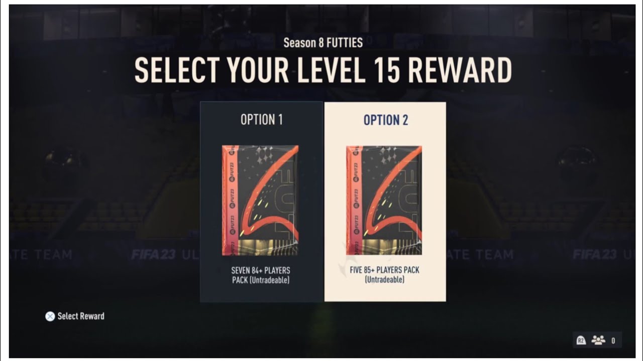 FIFA 23 SEASON 8 FUTTIES LEVEL 15 REWARD - Seven 84+ or Five 85+ players pick