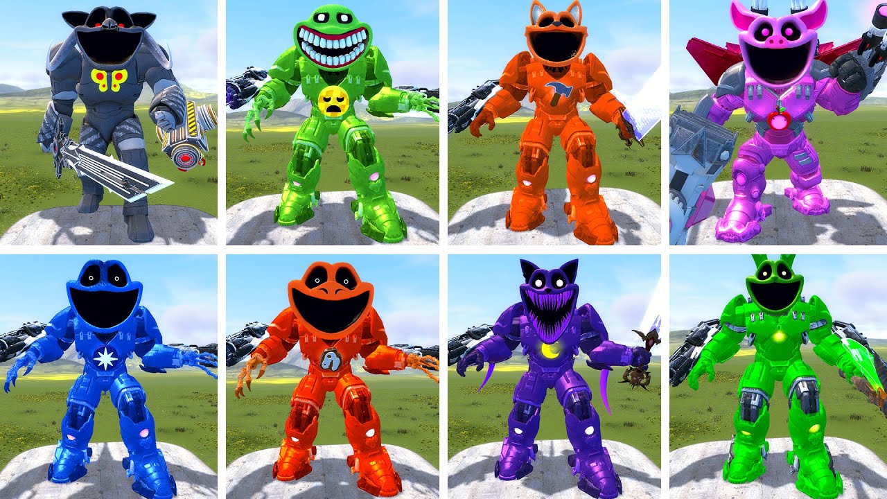 NEW MECHA TITAN VS SMILING CRITTERS VS POPPY PLAYTIME CHAPTER 4 In Garry's Mod!