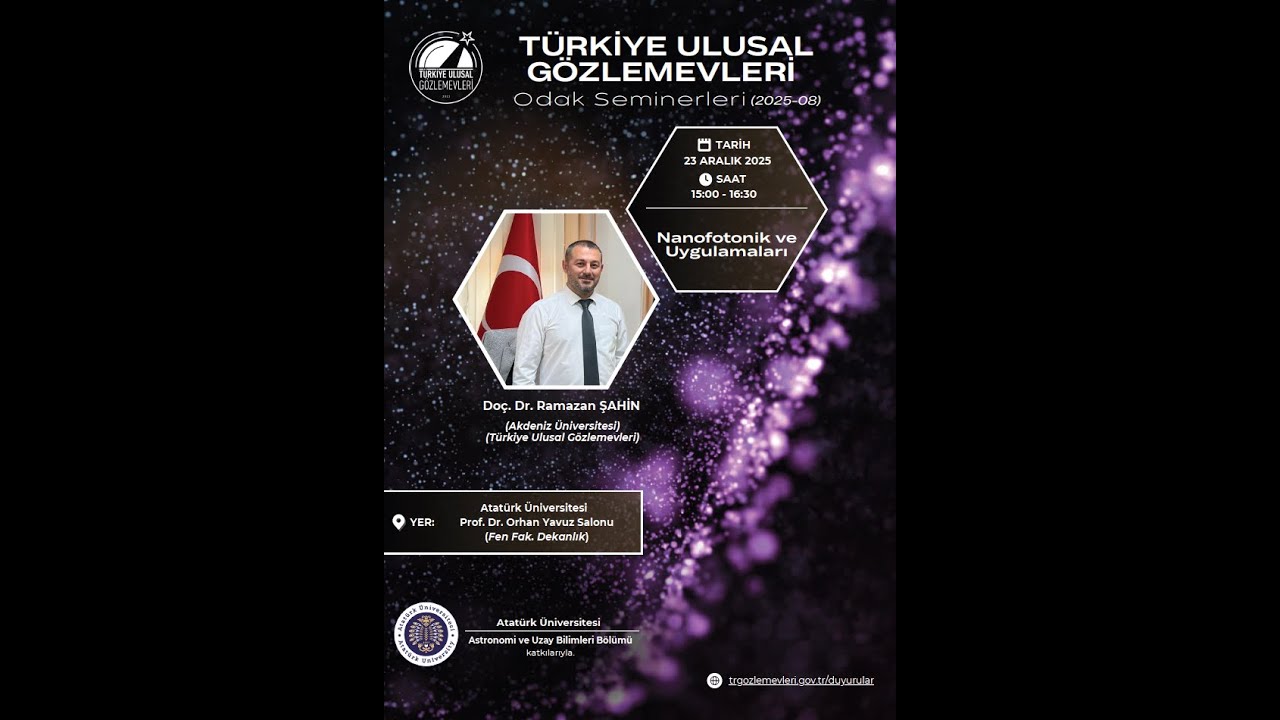 Nanofotonik ve Uygulamaları - Doç. Dr. Ramazan ŞAHİN