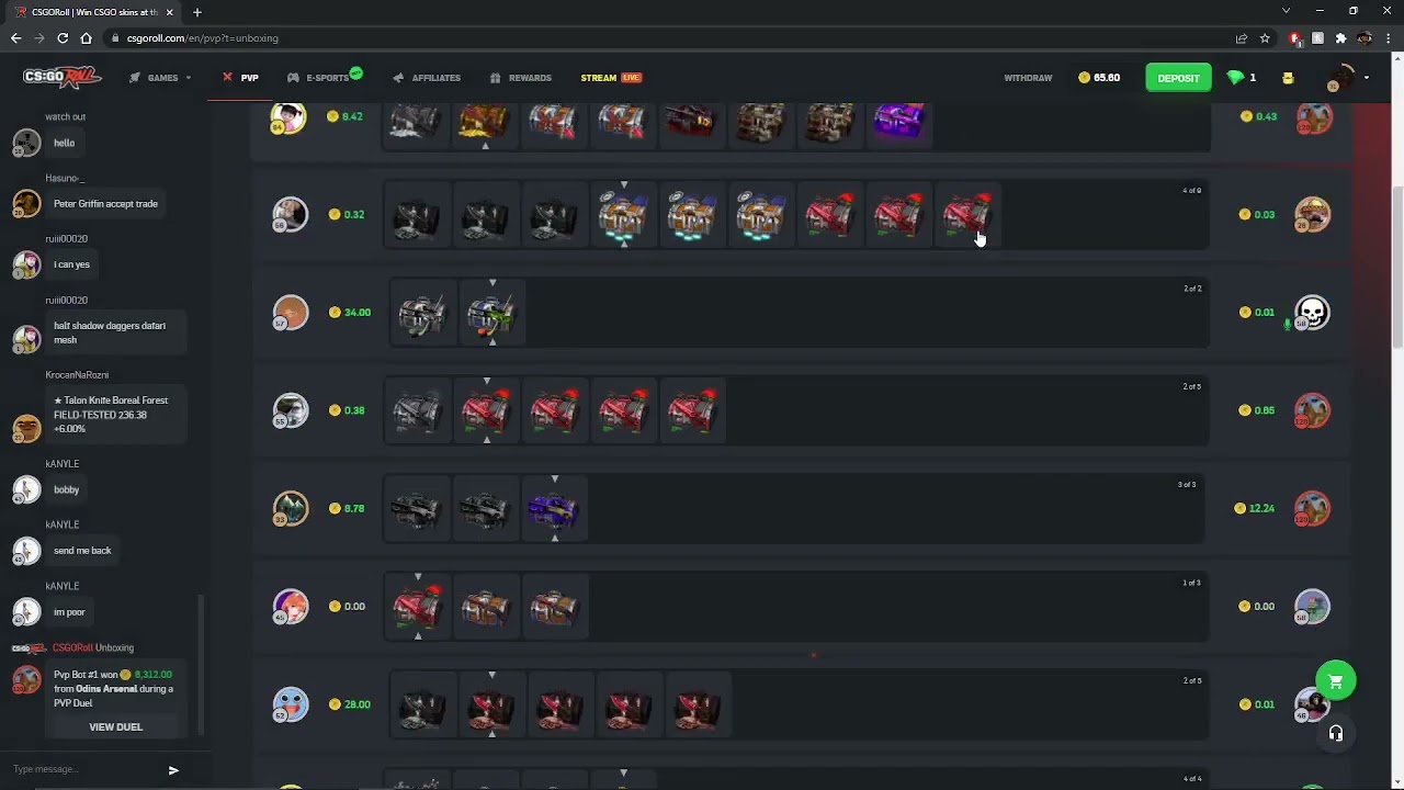 Cleanup case paid huge in this pvp battle!!! CSGOROLL