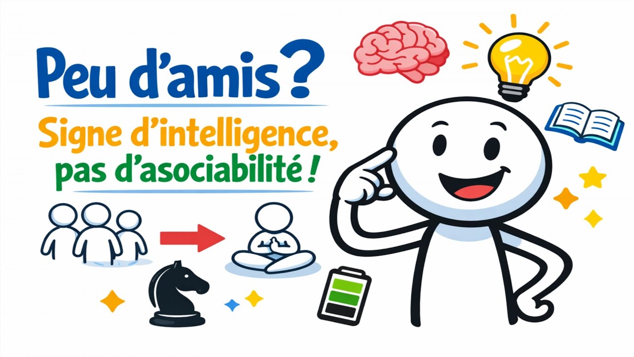 Peu d'amis ? Signe d'intelligence, pas d'asociabilité.