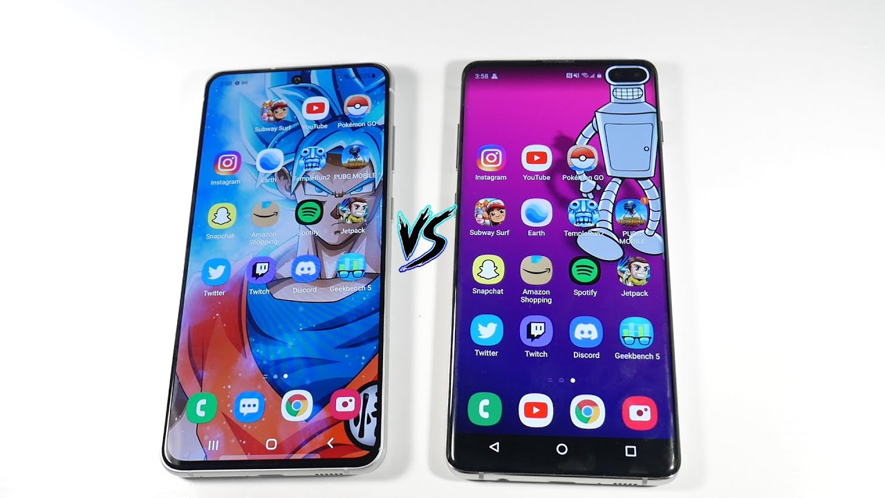 Samsung S21 FE VS Samsung Galaxy S10 Plus - (Display, Speakers, Speed Test & PUBG Graphics)