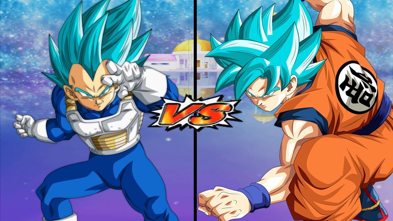 Vegeta SSJ Blue VS Goku SSJ Blue *Epic Fight - Dragon Ball Z Budokai Tenkaichi 3