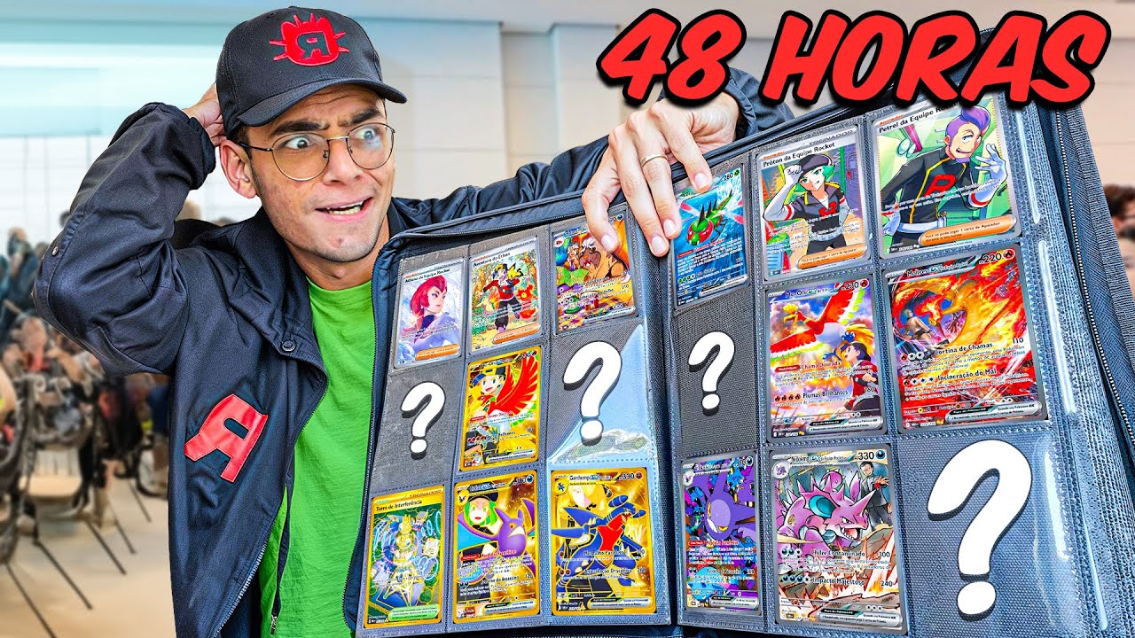 48 HORAS PARA PEGAR CARTA da EQUIPE ROCKET na LIGA FEST