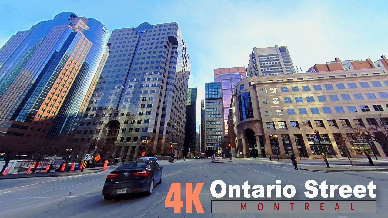 [ 4K Video ]  Ontario street from East to Downtown