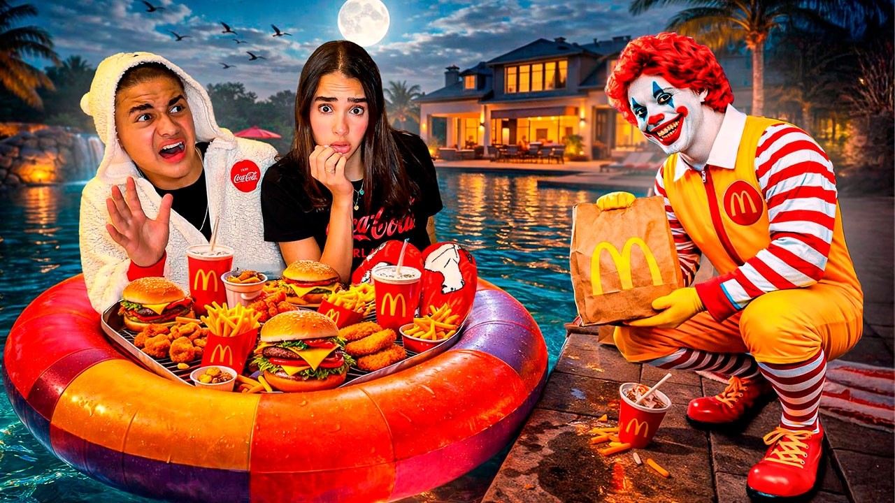 LORRAYNE E RYAN PASSARAM A NOITE NA PISCINA E DECIDIRAM PEDIR McDonald’s às 3:00 HORAS DA MANHÃ !!!
