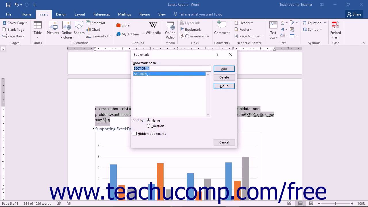 Word 2016 Tutorial Creating an Index Microsoft Training