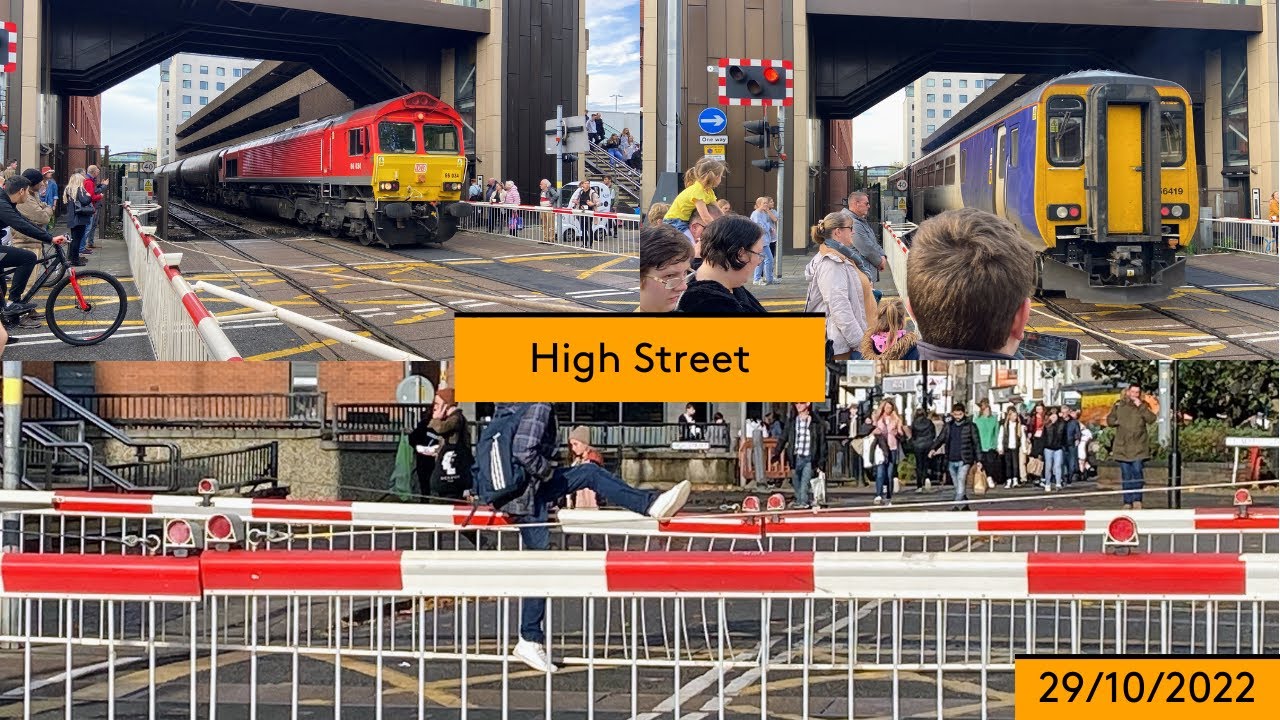 *Trespass* Lincoln High Street Level Crossing (29/10/2022) ft: @JSlevelcrossingandtrains & @UKtrainspotting