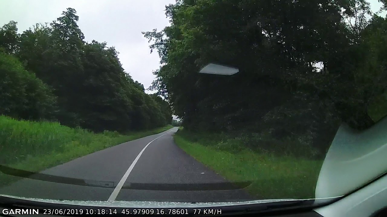 DRIVE #606: Zrinski Topolovac-Domankuš-Bjelovar (Croatia) (timelapse 4x) *Read Description*