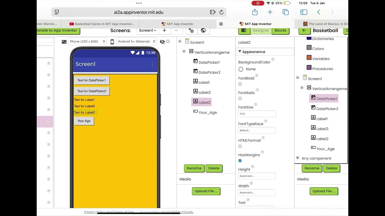 How to Make An Age Calculator App using MIT App inventor