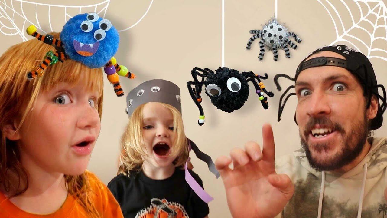 SPOOKY HALLOWEEN CRAFTS with Adley