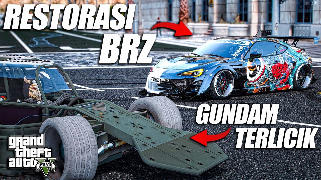 PROYEK SUBARU BRZ DAN MOBIL RAKITAN KEMATIAN DI GTA V ROLEPLAY!!!