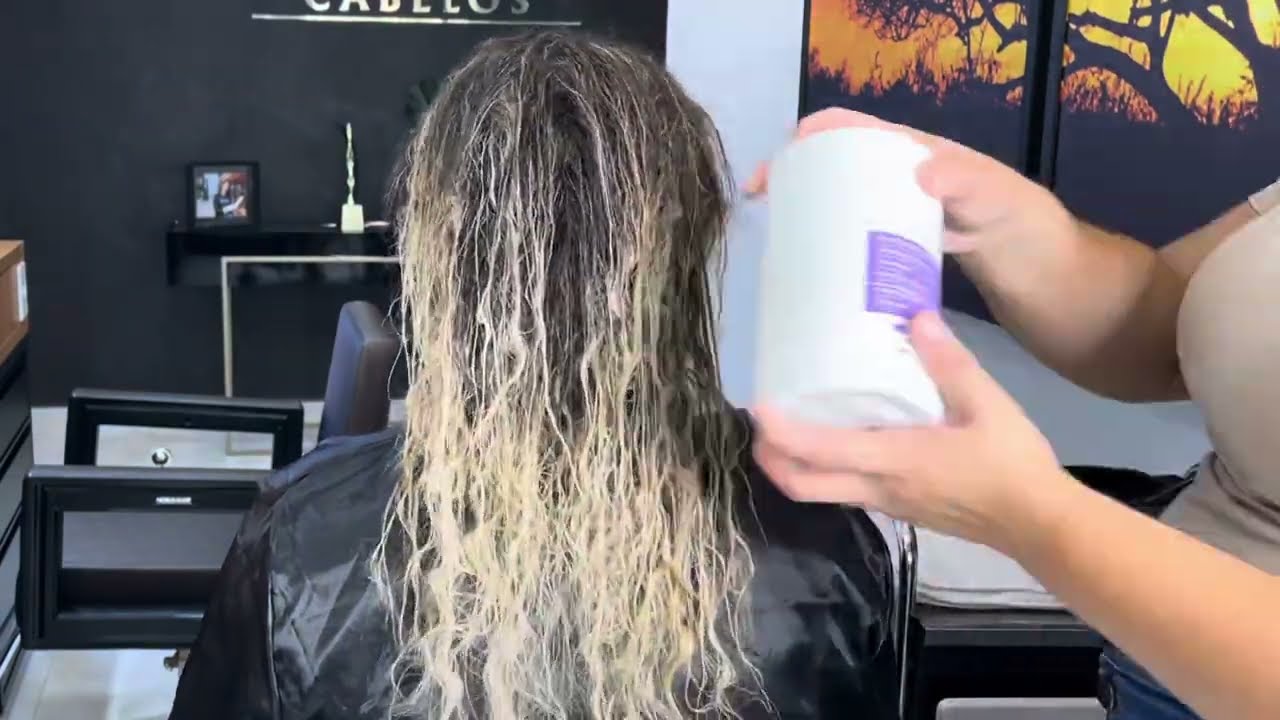 BOTOOX CAPILAR EM UM CABELO LOIRO - LISO NATURAL SEM FORMOL