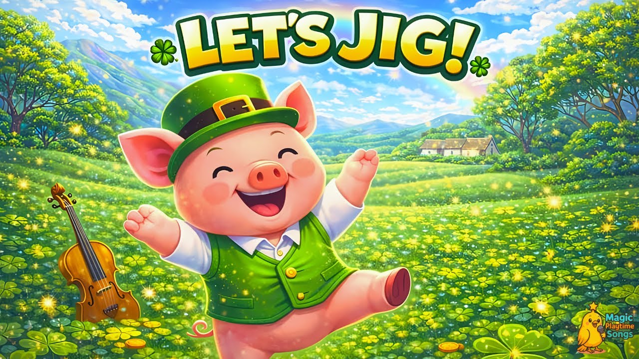 Танец ко Дню Святого Патрика 🍀 | Танцуй в зеленом с поросенком 🐷