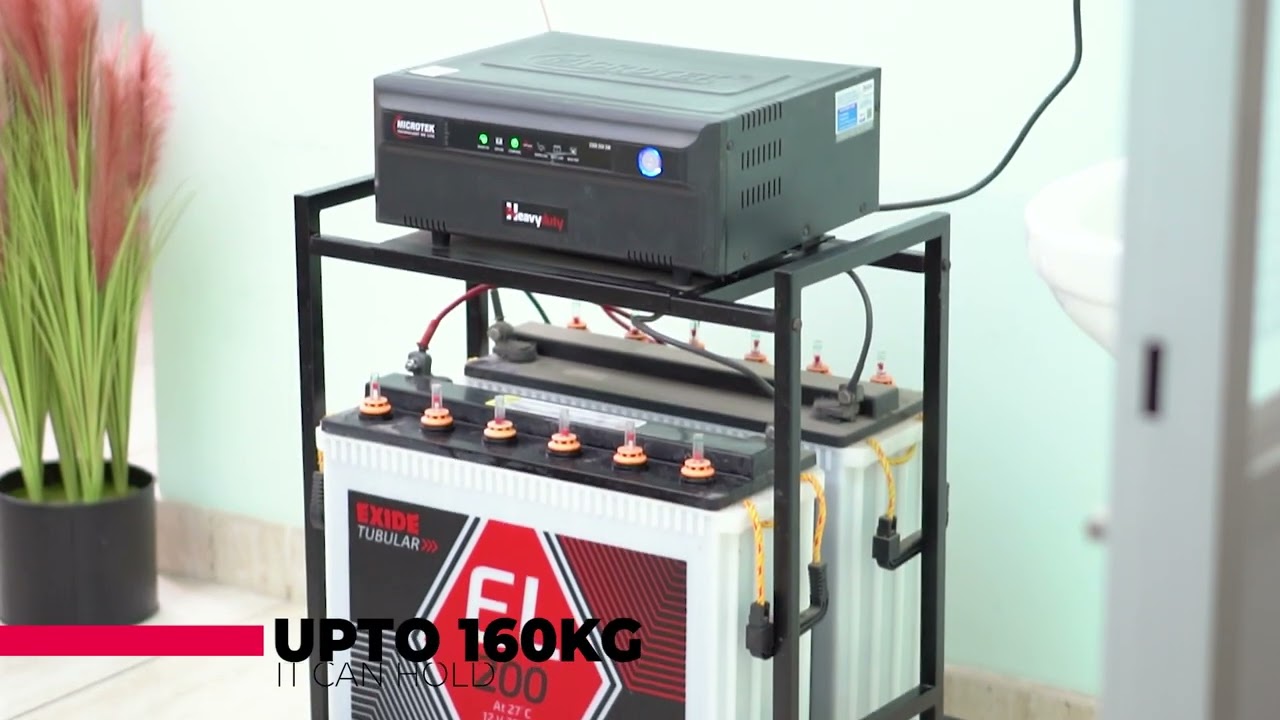 2-Tier Ups Stand for Double Battery & Inverter for Home & Office