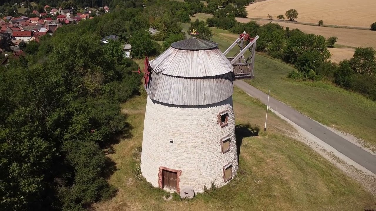 Mit der Mavic Mini an der Holl&auml;nder-M&uuml;hle Eckartsberga