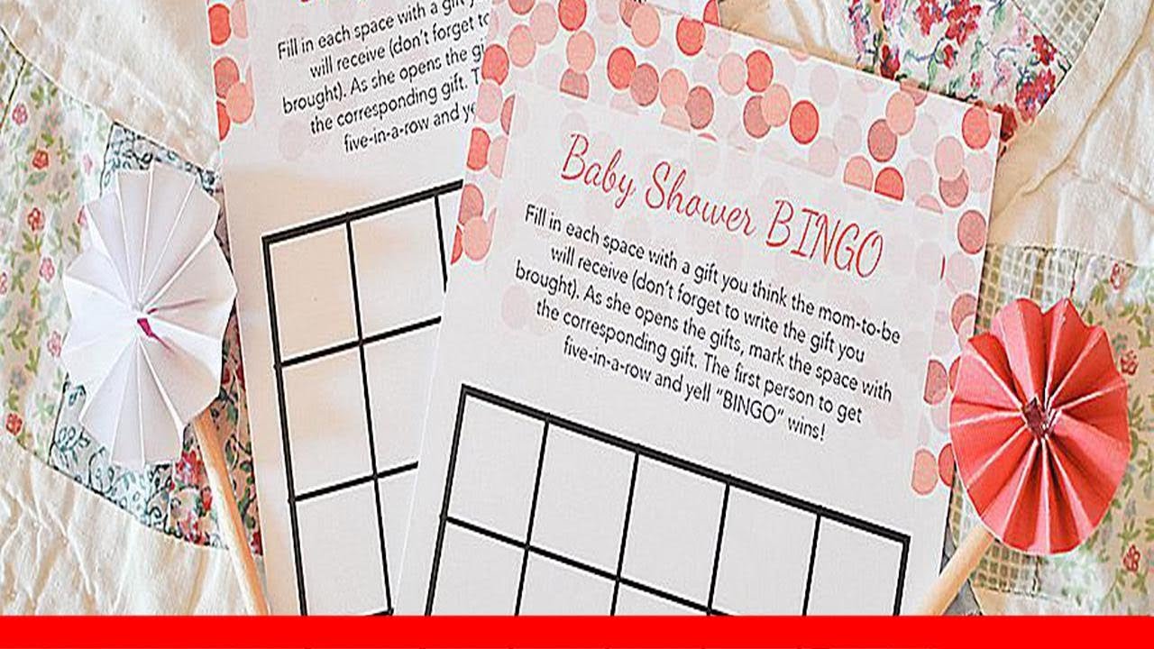 Free, Printable Baby Shower Bingo Cards 🛋️