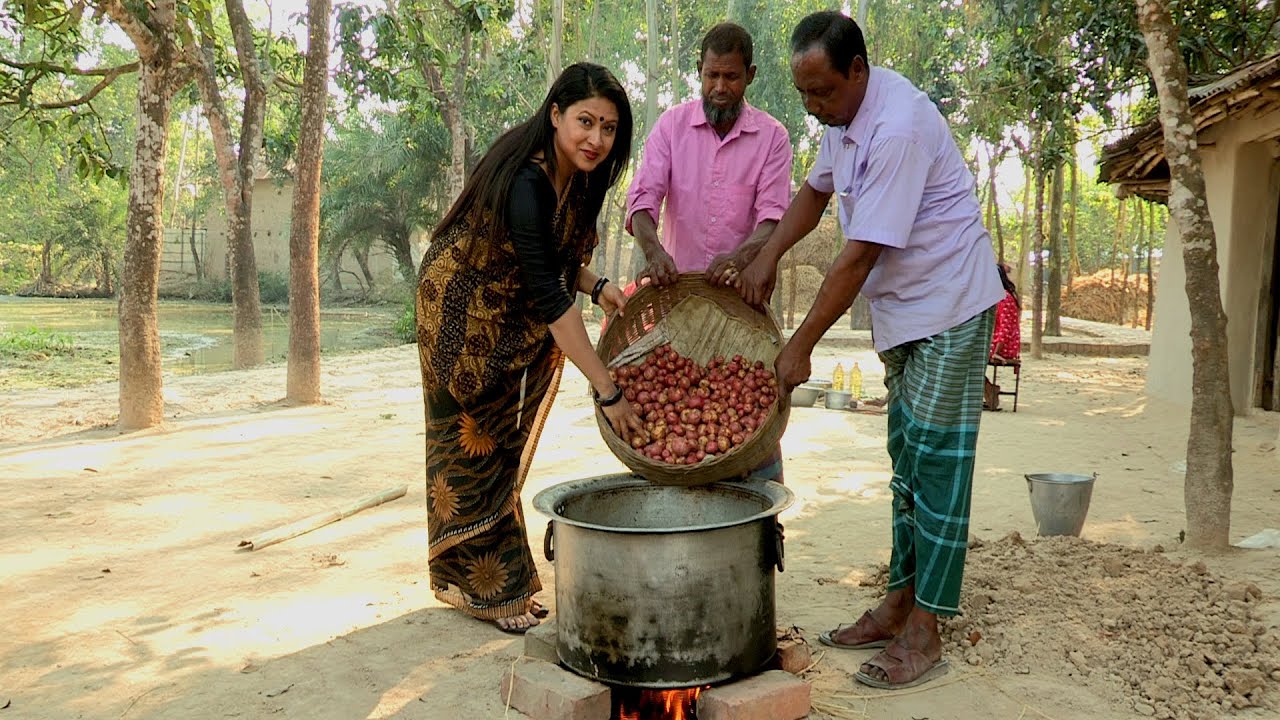 বিশাল আয়োজনে উত্তরবঙ্গের বিখ্যাত আলু ঘাটি রান্না | Famous Potato Curry of North Bengal