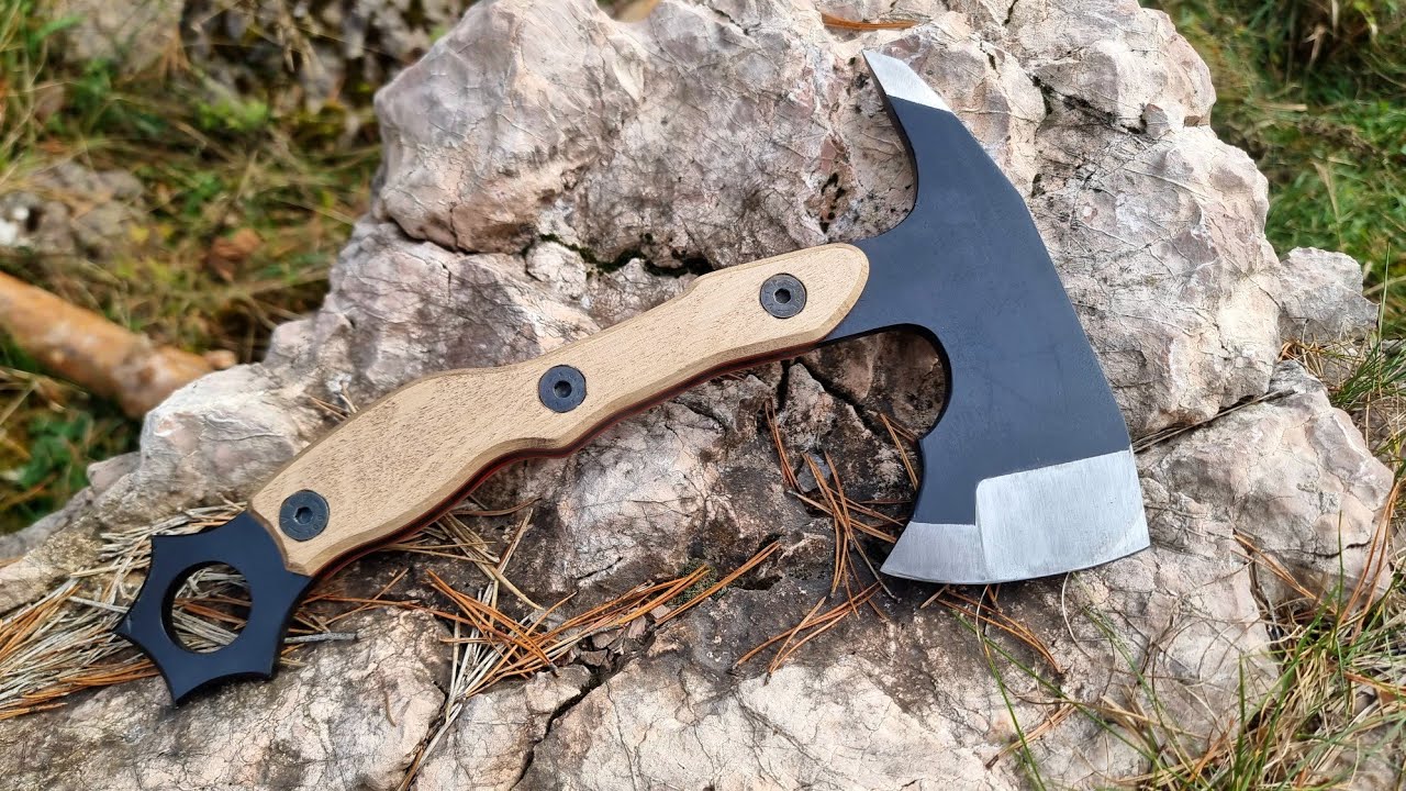 Tactical AXE Made Out Of Broken Leaf Spring